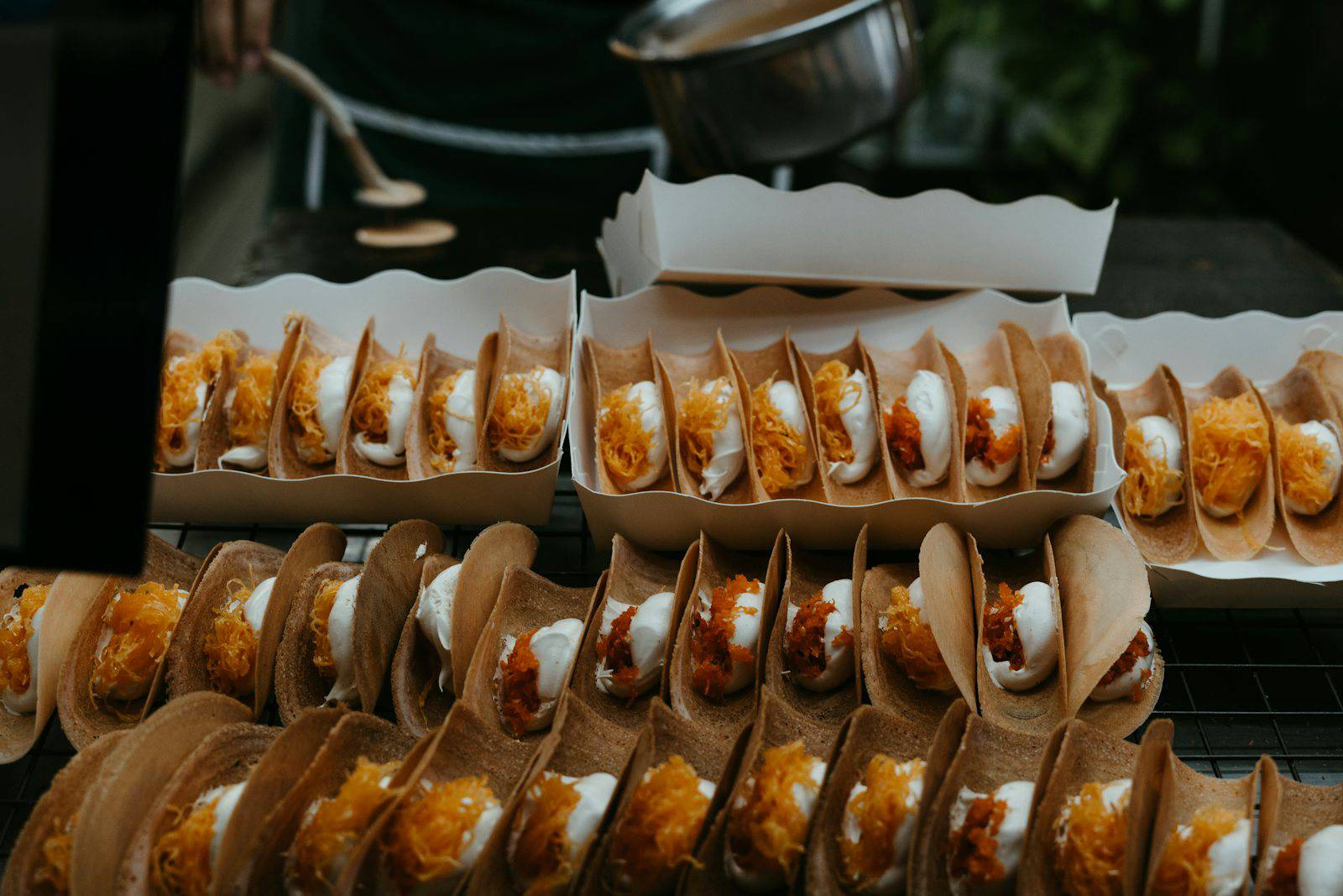 A bunch of food that is sitting on a table
